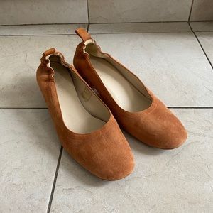 Everlane Day Heels in Ochre